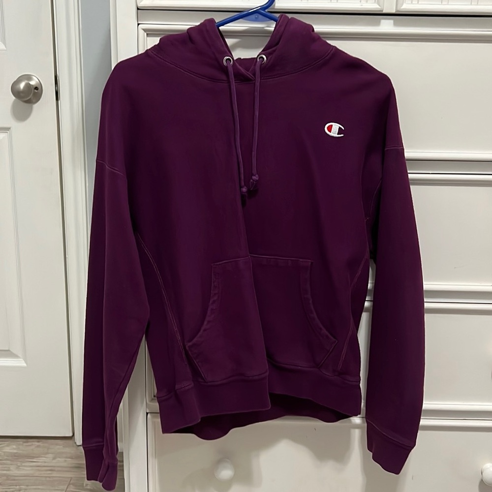 girls purple champion’s hoodie